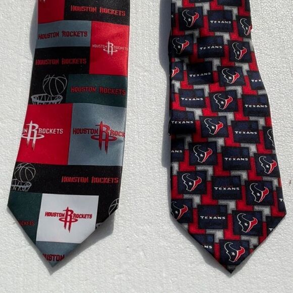 🔥 Take 50% OFF- NFL - Houston Rockets 2set Men’s Neckties, OS - Picture 1 of 4